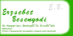 erzsebet besenyodi business card